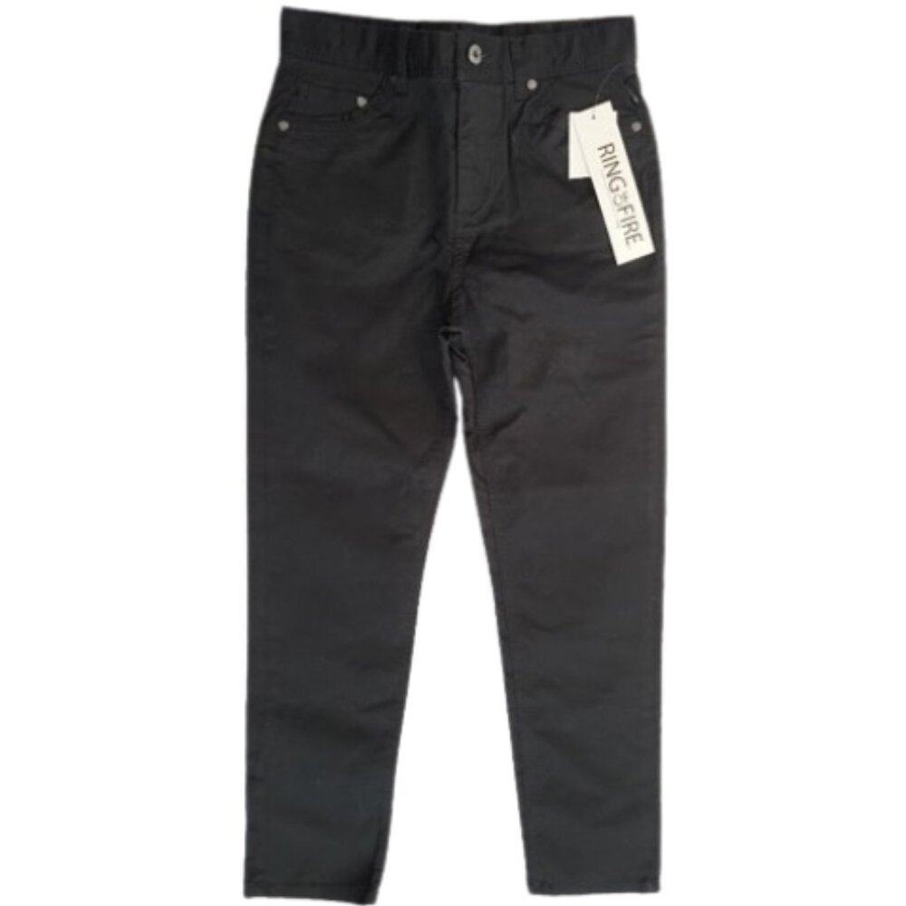 RING OF FIRE Black Alexander 5 Pocket Pants - NWT Boys Size 12